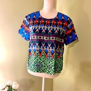 J.Crew Silk Print Blouse